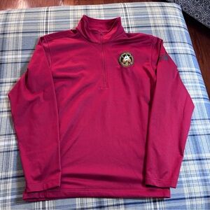 The North Face Quarter‎ Zip Red Fleece Ranger Special Program Patch NF0A3LHB Med